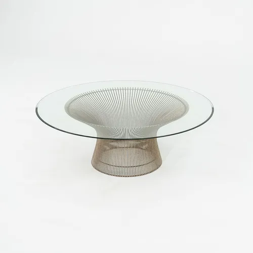 platner table coffee glass top