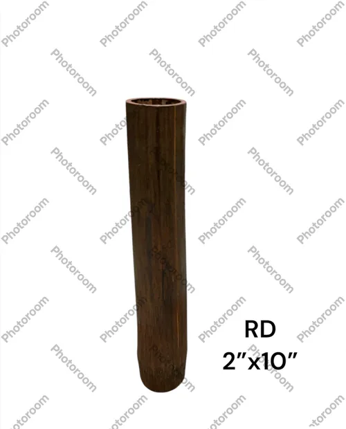 tall thin wood futed vase