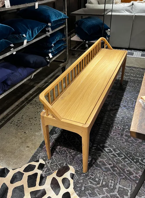 wood bench 59w x14 dx 24h ethnicraft oak
