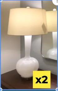 milk glass table lamp 