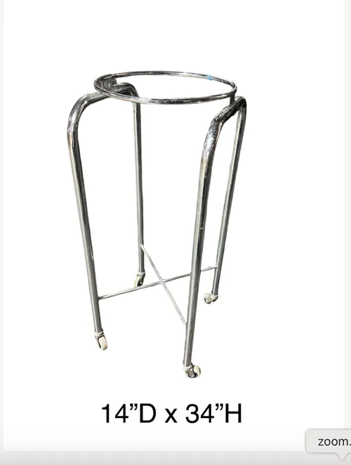 single organ basin stand on wheels stainless