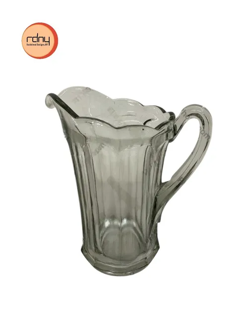 smoke glass pitcher 9.5