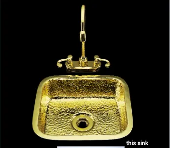 batea and bates hammered bar sink 14