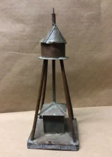 small metal water tower 