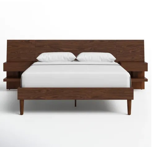 platform bed storage bed /vesta queen /wood 