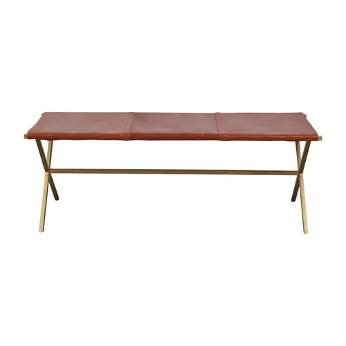 directors bench leather cb2
