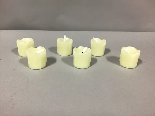 fake candles small votive x6 white