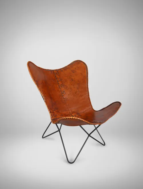 leather butterfly chair 