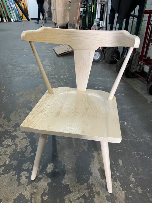 ripley white wood dining chair 