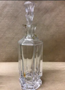 decanter crystal carafe w teardrop top
