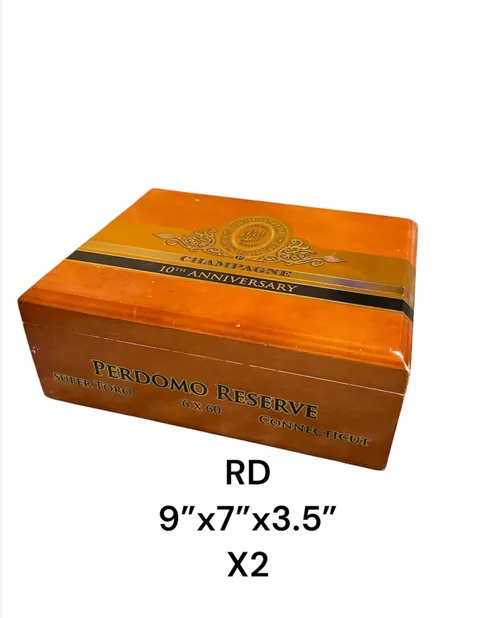 vintage cigar box cherry wood perdomo