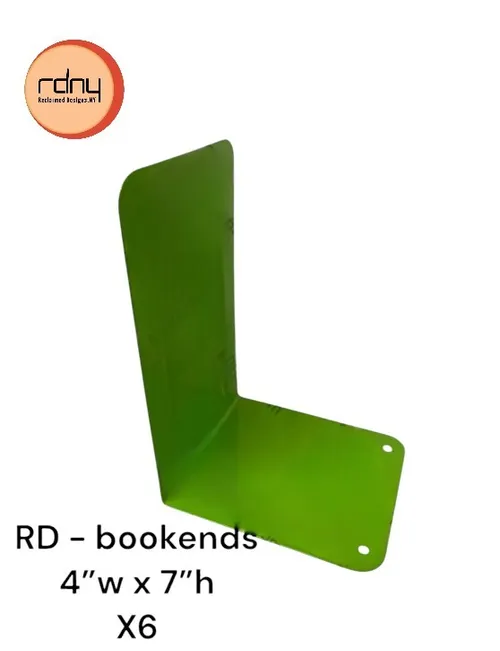 green metal bookends acrimet 