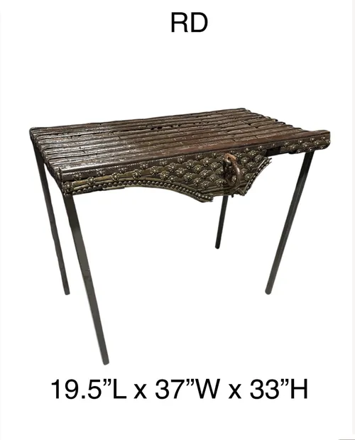 indian antique door console table