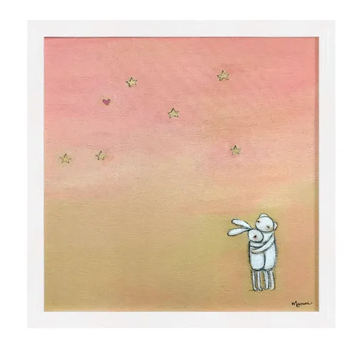 Framed Love You No. 3 - Metallic Embellished Canvas Wall Art