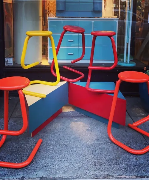 paperclip stools kinetic multi colors