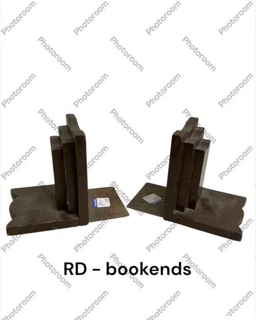wood book ends book shape