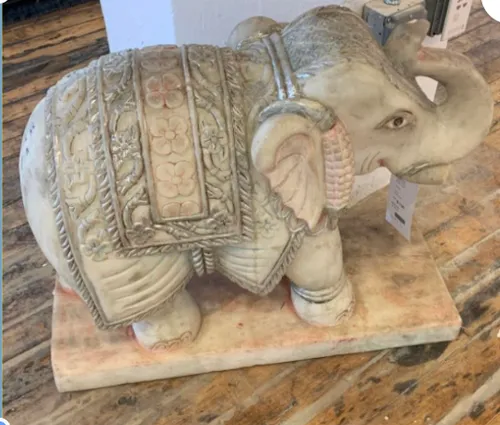 marble elephant tinted india