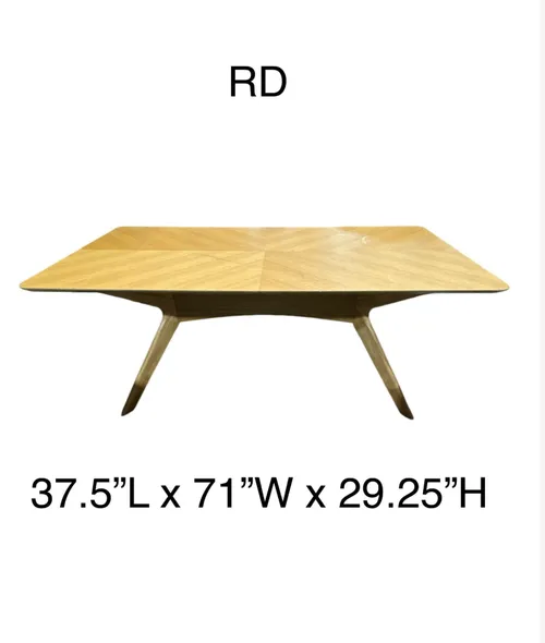 light wood dining table Inmod Sigrid Rectangular Dining Table, Oak Mid-Century Dining Table, Mid-Century Modern Kitchen or Dining Table