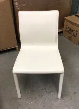 white leather dining chair jada high back dining chair interlude