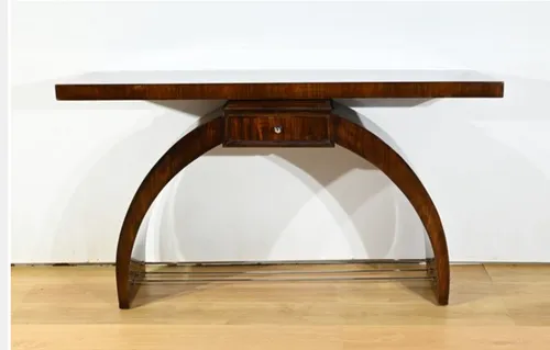 art deco rosewood console table 1930s 