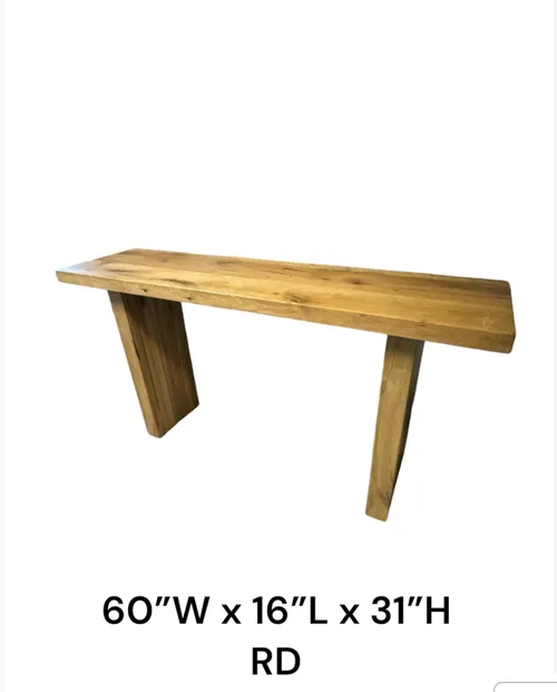 wood console Monterey 60 X 15.75 inch Natural Console Table