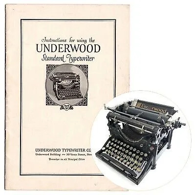 10 underwood typewriter vintage black