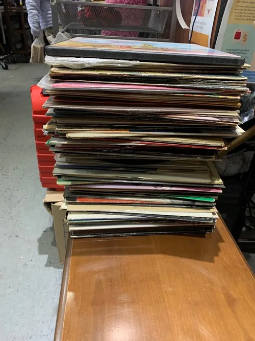 record albums by the crate