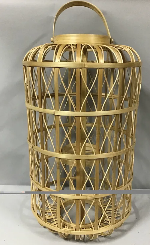 large harbor island bamboo lantern candle holder serena and lily 