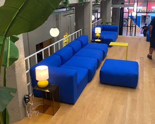 Hay Mags modular sofa blue 