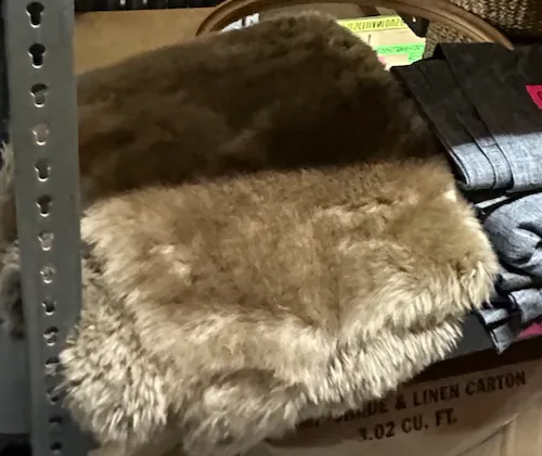 sheepskin rug tan brown