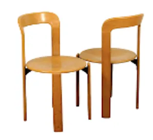 stacking chairs wood Bruno Bey