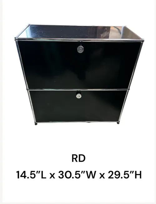 black usm cabinet 2 drawer