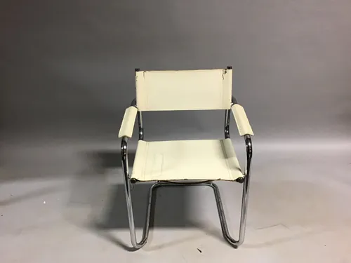 white vintage breuer chair cantilever armchair tito agnoli 