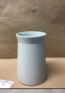 light gray ceramic vase 