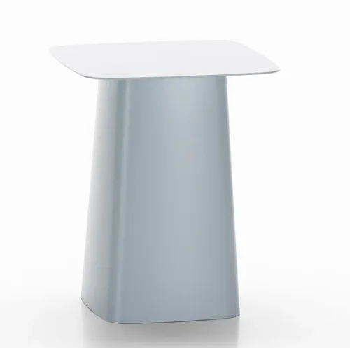 square side table metal vitra outdoorlight blue