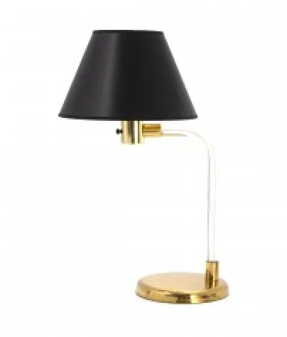 modern brass and lucite lamp by peter hamburger 