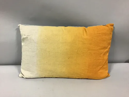 lumbar pillow dip dyed golden rod 
