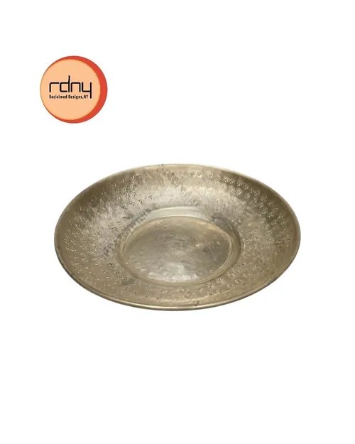 hammered metal dish 9