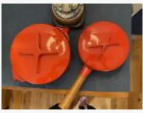 vintage dansk koben orange pots set