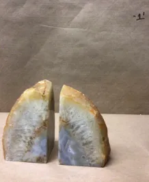 agate bookends 