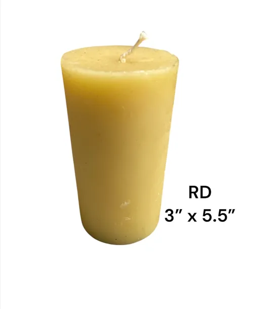 beeswax candles 3x5.5 ,3x8 ,3x3