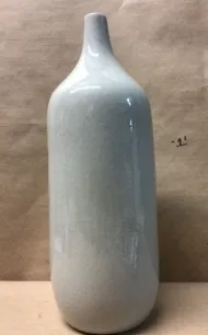 gray ceramic vase small top 