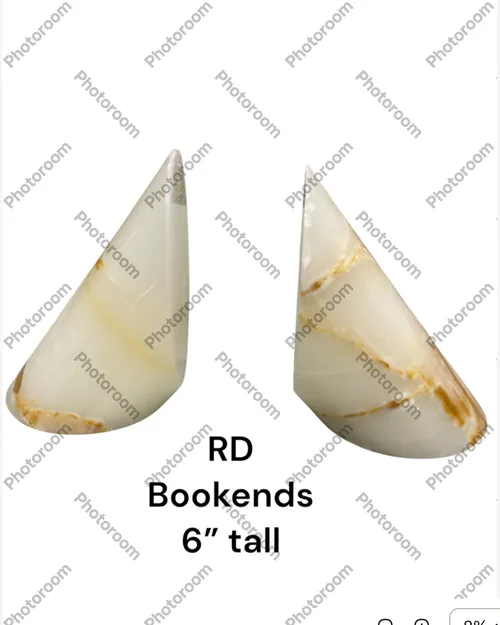 alabaster marble bookends 6