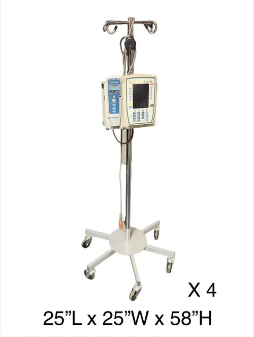 iv pump infusion alaris and iv pole 