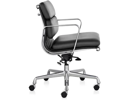 black herman miller soft pad chair management low back 