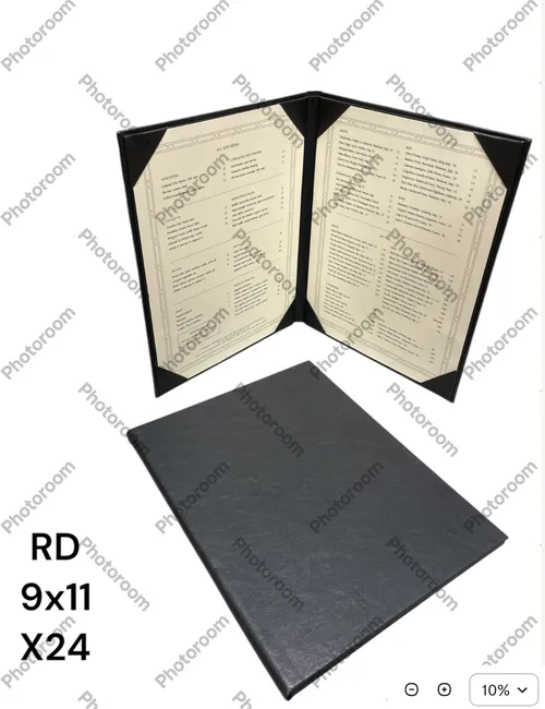 menu covers and .check holder bar menu black, thank you x4