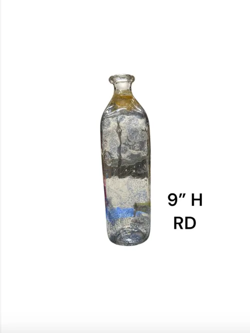 vintage glass bottle clear