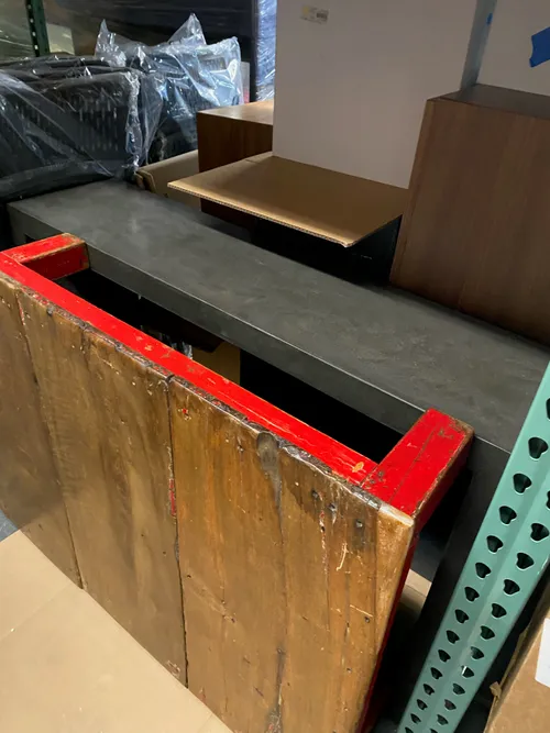 low rustic wood coffee table 