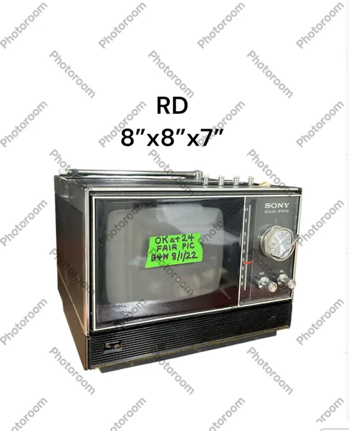 vintage sony solid state 500 U tube tv 8x8x7 1967