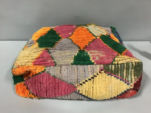 square moroccan floor cushion poof 